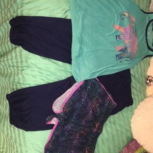 Juniors 3 piece pajama set